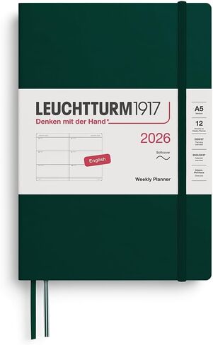 LEUCHTTURM1917 - Weekly Planner 2026, Softcover, Medium (A5), Rising Sun (Jan 1 - Dec 31, 2026) in Saudi Arabia
