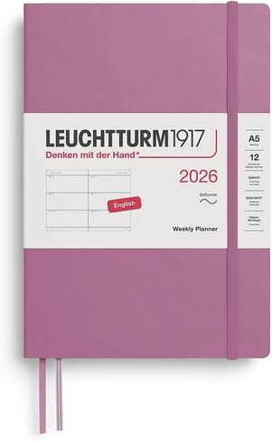 LEUCHTTURM1917 - Weekly Planner 2026, Softcover, Medium (A5), Rising Sun (Jan 1 - Dec 31, 2026) in Saudi Arabia