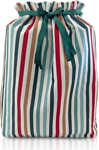 Gather & Knot Drawstring Christmas Gift Bags | 22" Extra Large | Premium Canvas | Reusable Fabric Wrap for Holidays | Mix & Match | Red Merry Christmas in Saudi Arabia
