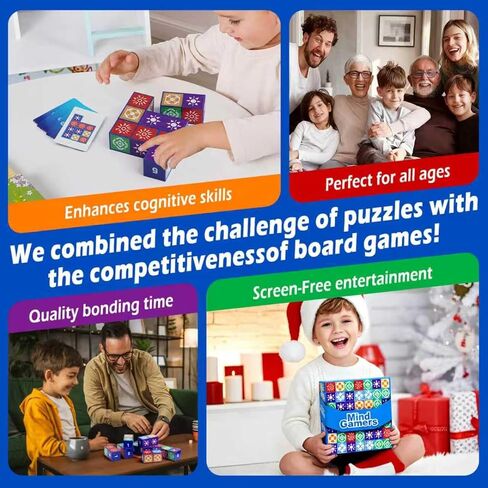 Puzzle Matching Games, Block Puzzle Games, Visual Recognition Matching Board Game, Family Night Board Game to Develop Kids Problem Solving Skills (Style A) in Saudi Arabia