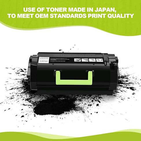 خرطوشة حبر Lexmark 52D1H00 مُعاد تصنيعها لطابعة Lexmark MS810، MS811، MS710، MS711، MS812، MX710، MX711، MX810، MX811، MX812 (25000 إنتاجية عالية جدًا، عبوة واحدة سوداء) in Kuwait