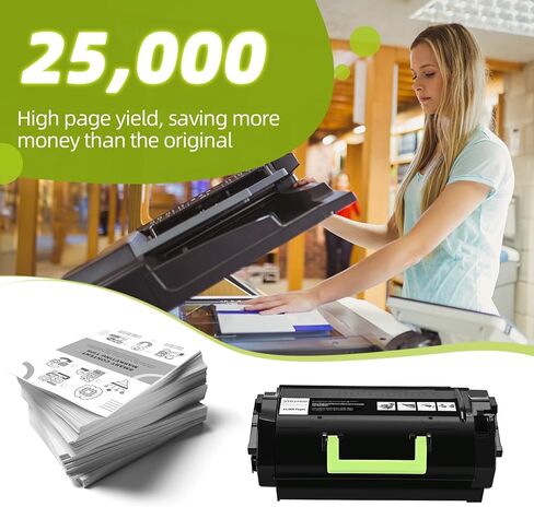 خرطوشة حبر Lexmark 52D1H00 مُعاد تصنيعها لطابعة Lexmark MS810، MS811، MS710، MS711، MS812، MX710، MX711، MX810، MX811، MX812 (25000 إنتاجية عالية جدًا، عبوة واحدة سوداء) in Kuwait