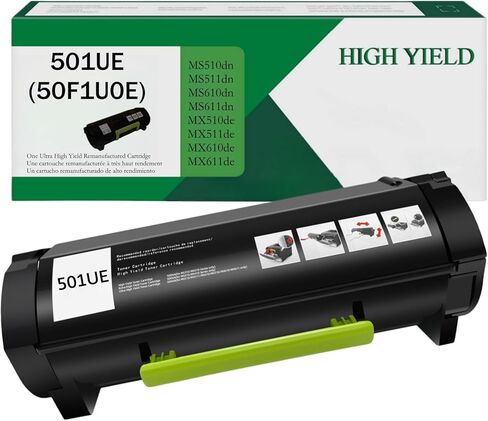 خرطوشة حبر Lexmark 52D1H00 مُعاد تصنيعها لطابعة Lexmark MS810، MS811، MS710، MS711، MS812، MX710، MX711، MX810، MX811، MX812 (25000 إنتاجية عالية جدًا، عبوة واحدة سوداء) in Kuwait