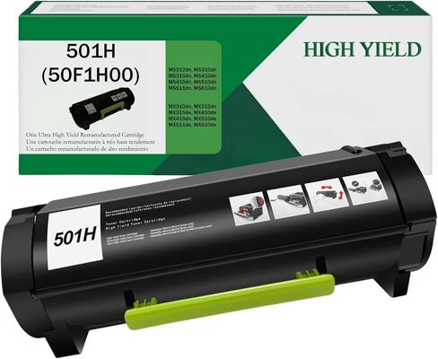 خرطوشة حبر Lexmark 52D1H00 مُعاد تصنيعها لطابعة Lexmark MS810، MS811، MS710، MS711، MS812، MX710، MX711، MX810، MX811، MX812 (25000 إنتاجية عالية جدًا، عبوة واحدة سوداء) in Kuwait