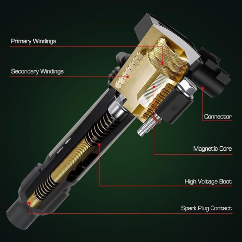 UF569 Ignition Coil & Iridium Spark Plug For Buick Allure Enclave LaCrosse For Cadillac ATS XTS CTS SRX STS For Chevy Impala Malibu Equinox Traverse For GMC Canyon Acadia Terrain For Saturn For Suzuki in Kuwait