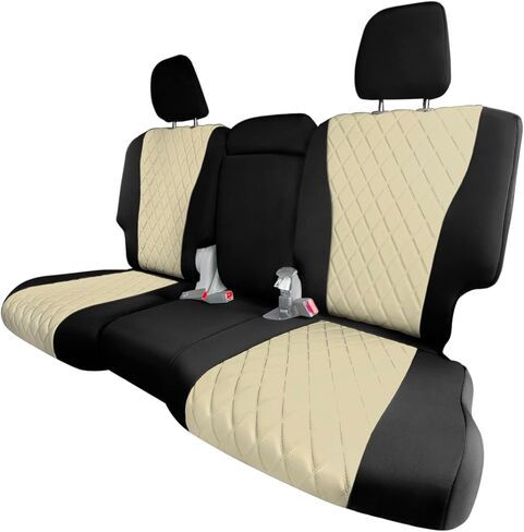 أغطية مقاعد FH Group مخصصة لسيارة Honda Pilot EX 2016-2018 وLX 2016-2022 (يدوي، مجموعة كاملة من أغطية مقاعد السيارة مكونة من 3 صفوف، نيوبرين أسود، غطاء مقعد سيارة مقاوم للماء in Saudi Arabia