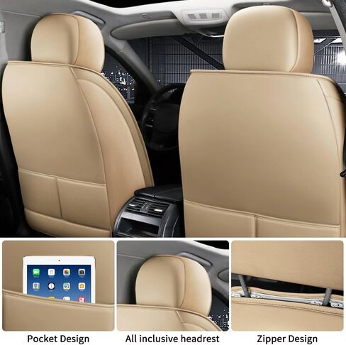 5 Seat Cover for Toyota Venza 2009-2024,Napa Leather Car Seat Covers,Waterproof Soft Car Seat Covers,Airbag Compatible Seat Protector(Deluxe Coffee) in Kuwait