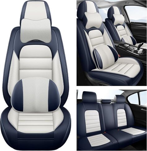 Seat Covers for Volvo XC60 Recharge Plug-in Hybrid 2022-2025,Full Set Leather Car Seat Covers,Waterproof Seat Protectors Auto Seat Covers,Nonslip Interior Cover Seats for Cars(Black Coffee) in Saudi Arabia