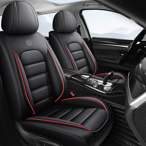 Seat Covers for Volvo XC60 Recharge Plug-in Hybrid 2022-2025,Full Set Leather Car Seat Covers,Waterproof Seat Protectors Auto Seat Covers,Nonslip Interior Cover Seats for Cars(Black Coffee) in Saudi Arabia