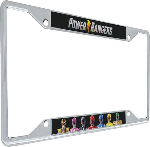 Desert Cactus Power Rangers License Plate Frame Metal Car Tag Holder for Front or Back of Car Officially Licensed (Style 1) in Saudi Arabia