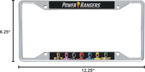 Desert Cactus Power Rangers License Plate Frame Metal Car Tag Holder for Front or Back of Car Officially Licensed (Style 1) in Saudi Arabia