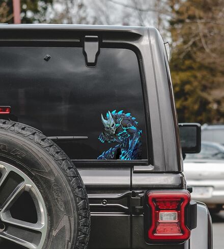 Kaiju رقم 8 ملصق فينيل رائع من الرسوم المتحركة، ملصق للسيارات والنوافذ وأجهزة الكمبيوتر المحمولة والمزيد in Kuwait