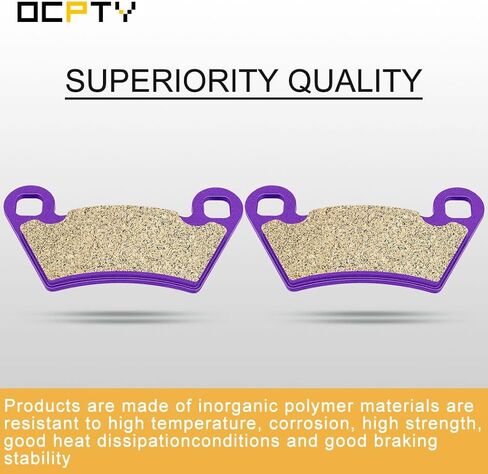 OCPTY Carbon Fiber Brake Pads FA354 Fit for 2013 2014 for Polaris Ranger 800, 2004 2005 2006 for Polaris Ranger TM, 2005 2006 for Polaris Ranger XP 700 Front and Rear 4 Pair(8 pads) in Saudi Arabia
