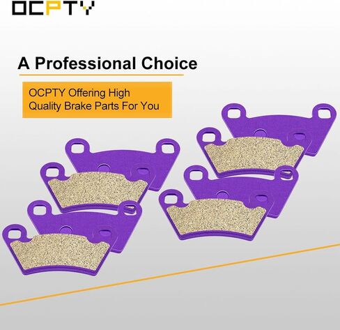 OCPTY Carbon Fiber Brake Pads FA354 Fit for 2013 2014 for Polaris Ranger 800, 2004 2005 2006 for Polaris Ranger TM, 2005 2006 for Polaris Ranger XP 700 Front and Rear 4 Pair(8 pads) in Saudi Arabia