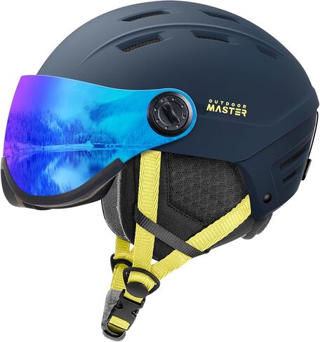 خوذة التزلج على الجليد OutdoorMaster مع نظارات تزلج، وخوذة تزلج ومجموعة نظارات واقية 2 في 1 قابلة للفصل، ورغوة EPS واقية و14 فتحة تبريد - خوذات ثلج للرجال والنساء والشباب in Saudi Arabia