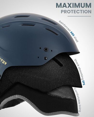 خوذة التزلج على الجليد OutdoorMaster مع نظارات تزلج، وخوذة تزلج ومجموعة نظارات واقية 2 في 1 قابلة للفصل، ورغوة EPS واقية و14 فتحة تبريد - خوذات ثلج للرجال والنساء والشباب in Saudi Arabia