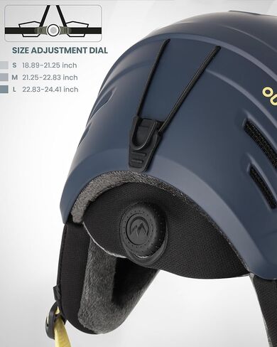 خوذة التزلج على الجليد OutdoorMaster مع نظارات تزلج، وخوذة تزلج ومجموعة نظارات واقية 2 في 1 قابلة للفصل، ورغوة EPS واقية و14 فتحة تبريد - خوذات ثلج للرجال والنساء والشباب in Saudi Arabia