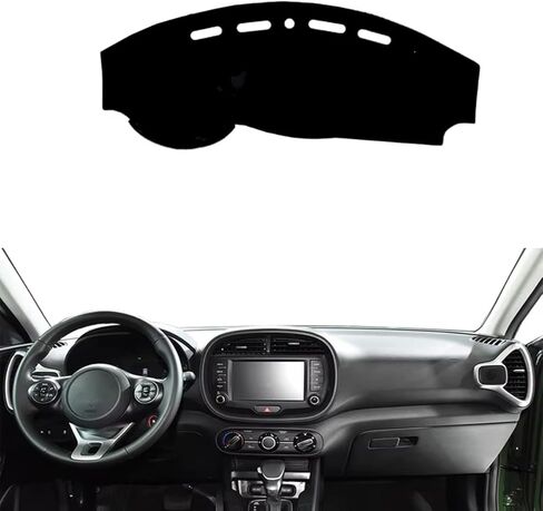 Car Dash Cover Mat Custom,Dashboard Cover Mat,Fit for KIA Soul III 2019-2025,Car Dashboard Cover Mat,Dashboard Cover Pad Carpet,Dash Cover Mat Carpet,Dashboard Cover Dash in Kuwait