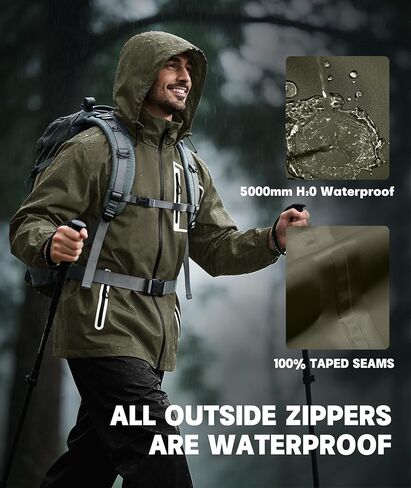 SWISSWELL Men's Rain Suit Golf Rain Gear for Men Waterproof Work Heavy Duty Rain Jacket and Pants in Kuwait