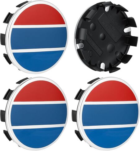 4PCS Compatible with VW Wheel Center Caps,65mm 3B7 601 171 / 6U7 601 171 Ferman Flag Car Wheel Hub Caps ABS Rim Center Hub Cover in Saudi Arabia