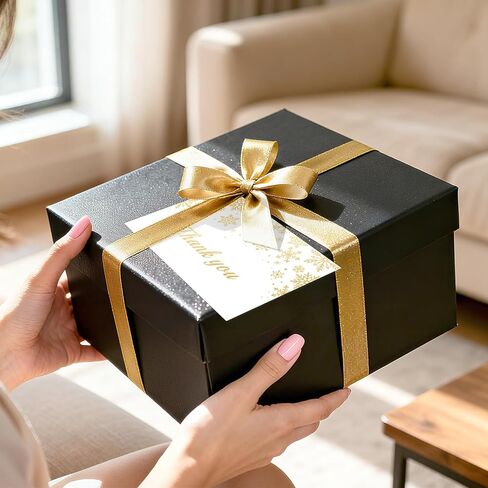 أحدث 24 قطعة من بطاقات شكر عيد الميلاد، بطاقة تهنئة على شكل ندفة الثلج باللونين الأبيض والأسود مع مغلفات وملصقات من رقائق الذهب وبطاقات ملاحظة فارغة للشتاء، بطاقة شكر لحفلة عيد الميلاد في رأس السنة الجديدة، مقاس 10.16 × 15.24 سم in Saudi Arabia