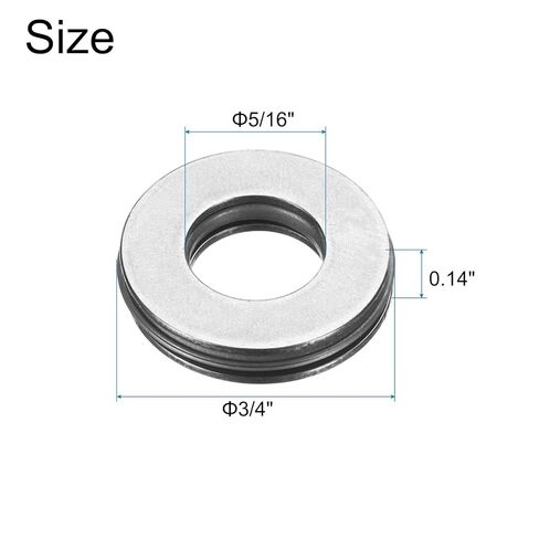 6 مجموعات من uxcell NTA1220+2TRA محامل إبرة الدفع مع غسالات، 3/4 × 1-1/4 × 5/64 بوصة محمل أسطواني بإبر فولاذية من الكروم، P5 (ABEC 5) in Saudi Arabia