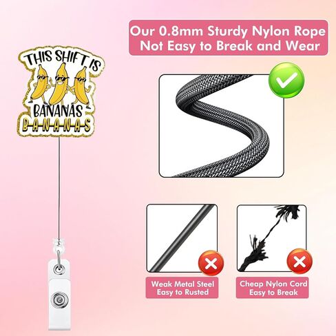 Pink Bow Nurse Badge Reel, Cute Badge Holder with Retractable Alligator Clip,Gifts for Nursing Student RN LPN CNA MA Medical Worker Teacher Doctor ID Name Badge in Saudi Arabia