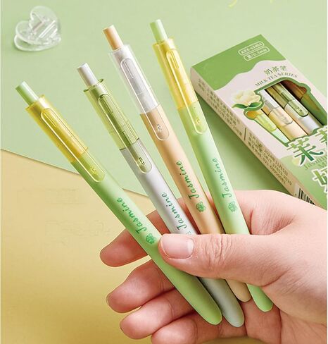 4 Pcs Cute Gel Pens Retractable Pens Kawaii Purple Gel Ink Pen 0.5mm Black Ink Writing Pen for Girls Women Boys Men Office School Supplies (Purple Taro) in Saudi Arabia