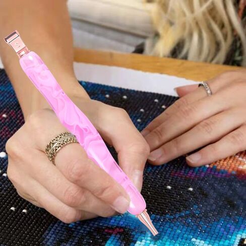 Praise V Do Diamond Painting Art Drill Bead Dot Pick Pen Kit Tool Accessories Ergonomic Stylus with Screw Holes for 5D Diamond Paint Nail Art 4Shine in Saudi Arabia