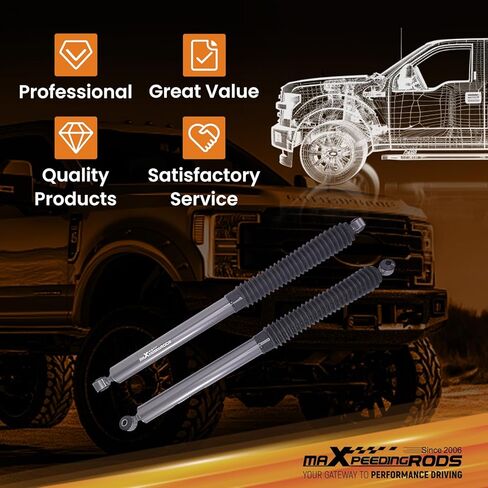 maXpeedingrods 0-4.5" Rear Shocks for Ford F-250 F-350 2017-2025 Super Duty, G1 Version in Saudi Arabia