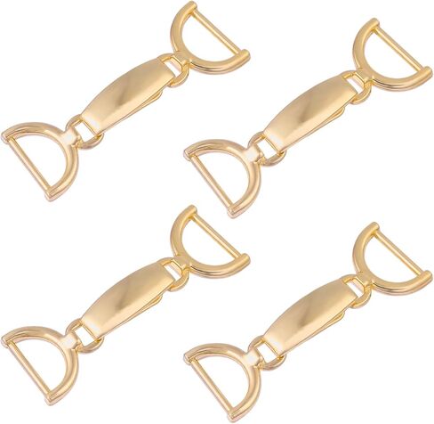 CHGCRAFT 4 Set Decorative Metal Clasp Buckle Alloy Closure Clasps Fasteners Sew On Toggles for Jacket Wrap Shawl Accessories DIY Clothes Accessories, Gold, 2.87×0.98 inch in Saudi Arabia