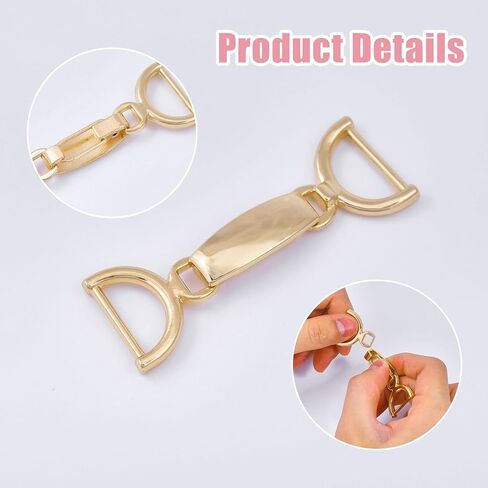 CHGCRAFT 4 Set Decorative Metal Clasp Buckle Alloy Closure Clasps Fasteners Sew On Toggles for Jacket Wrap Shawl Accessories DIY Clothes Accessories, Gold, 2.87×0.98 inch in Saudi Arabia