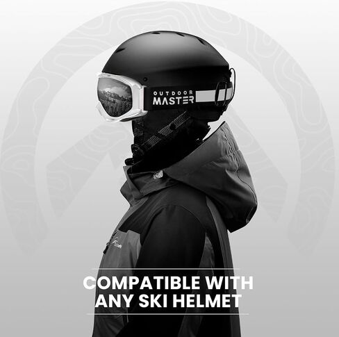 OutdoorMaster OTG Ski Goggles - Over Glasses Ski/Snowboard Goggles for Men, Women & Youth - 100% UV Protection in Kuwait