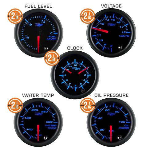 حزمة مجموعة GlowShift ذات 7 قياسات متوافقة مع Chevy C10 1967-1972 - عداد سرعة ملون بـ 7 ألوان، Tach، ضغط الزيت، درجة حرارة الماء، مستوى الوقود، الساعة ومقاييس الفولت - لوحة لوحة القيادة ملائمة مباشرة in Saudi Arabia