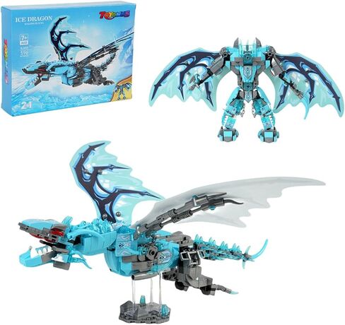 Dinosaur Sets for Boy Age 7 8 9 10 11 12 Years Old, Dragon Building Toy for Kids Christmas Halloween Birthday Gift (4 Set) in Saudi Arabia