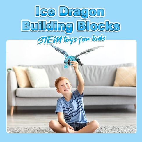 Dinosaur Sets for Boy Age 7 8 9 10 11 12 Years Old, Dragon Building Toy for Kids Christmas Halloween Birthday Gift (4 Set) in Saudi Arabia