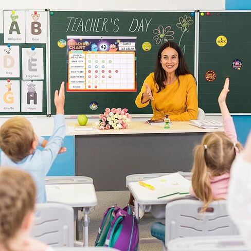 Behavior Reward Chart for Kids at Home, Behavior Chart for Home & School, Magnetic Behavior Chore Chart with 26 Chore Charts for Kids, 2328 Reward Stickers to Motivate Responsibility & Good Habits in Saudi Arabia