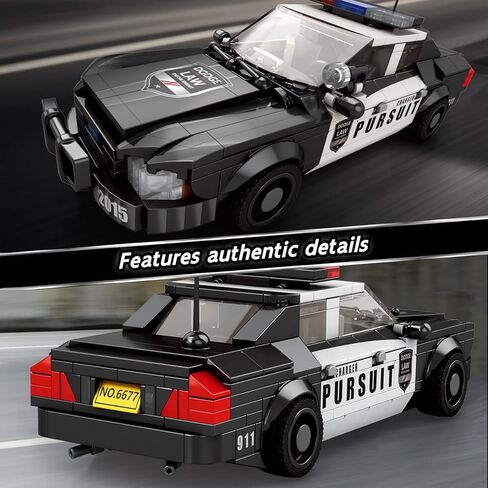 Police Car Toy Building Blocks Kit, Compatible with Lego Cars, Speed ​​Champions Car Building Set Toys, Gift for Adults, Teens and Kids (404 PCS) in Saudi Arabia