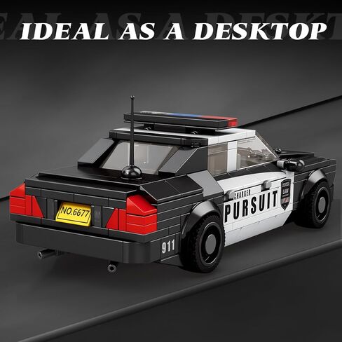 Police Car Toy Building Blocks Kit, Compatible with Lego Cars, Speed ​​Champions Car Building Set Toys, Gift for Adults, Teens and Kids (404 PCS) in Saudi Arabia