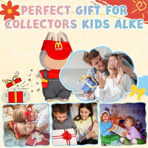 Clothes for 17 cm Doll Clothes（no Doll），3 Piece Set Hat Clothing，Cute and Premium Dolls Outfit Accessories,Boys and Girls Stylish Adorable Dolls Clothes in Saudi Arabia