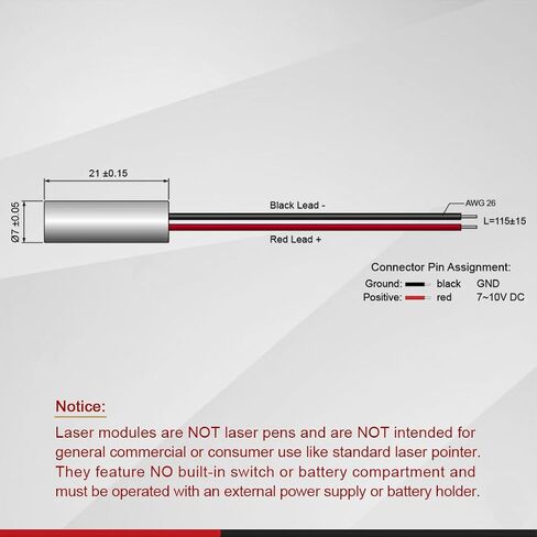 Laser Module VLM-780-03 LPT (IR Dot Laser Module, Class I eye safe, 2.6~6V) in Kuwait