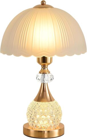 السرير الجدول مصباح البتلة ضوء الفاخرة كريستال مفتاح بـزر دفع غرفة نوم غرفة المعيشة دن التحكم يعتم جو دافئ الديكور لمبة مكتب in Kuwait