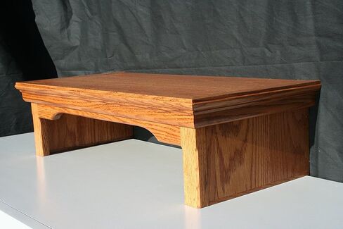 Ideas to Home TV/Monitor Riser Stand Traditional Style in Oak (26" W x 12" D x 7" H, Cherry) in Saudi Arabia