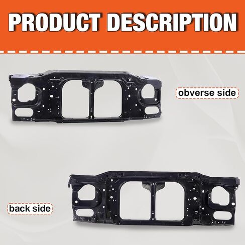 CarPartsDepot Front Black Steel Radiator Support For 1998-2011 Ranger Edge Splash Sport Fits FO1225138 AL5Z16138A in Saudi Arabia