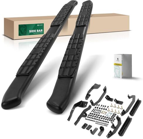 YHTAUTO 3 Inch Running Boards Side Steps Compatible with Ford Bronco Sport 2021-2026, SUV, Round Carbon Steel Black Powder, Cab Side Step Rails Off-Road Exterior Accessories, Set of 2 in Saudi Arabia