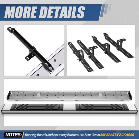 Auto Dynasty Running Boards Compatible with 2007-2016 Honda CR-V, Stainless Steel Side Step Rail Nerf Bars, 6.5" x 69" Step Bars, Polished Chrome in Saudi Arabia