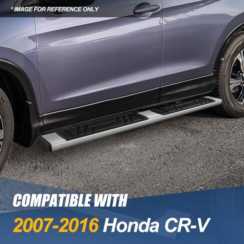 Auto Dynasty Running Boards Compatible with 2007-2016 Honda CR-V, Stainless Steel Side Step Rail Nerf Bars, 6.5" x 69" Step Bars, Polished Chrome in Saudi Arabia