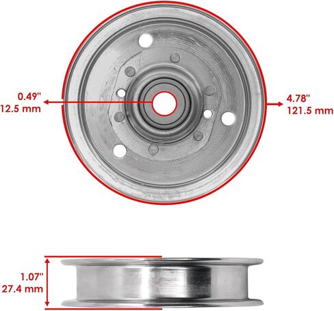 Powersports Replacement Parts for Deck Pulley for Bad Boy Outlaw XP 54" 61" 2012-2018/033-6001-00 2x Mod-C33C-39842 in Saudi Arabia