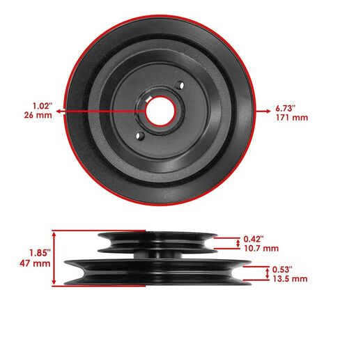 Powersports Replacement Parts for 07329167 Spindle Pulley for Gravely Ariens 991097 07329167 52" 60" Mod-C33C-35977 in Saudi Arabia