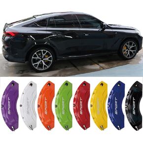 4 قطع أغطية فرجار الفرامل متوافقة مع العجلات الأمامية والخلفية 18/19/20/21/22 لملحقات BMW X6 (أزرق) in Kuwait